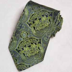 Bruno Pirttelli Neon Green Paisley Tie